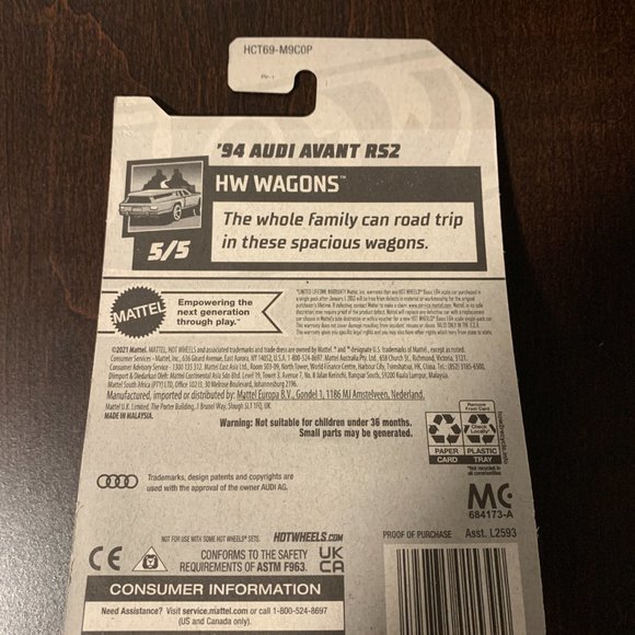 Hot Wheels 94 AUDI AVANT RS2 - Picture 2 of 2
